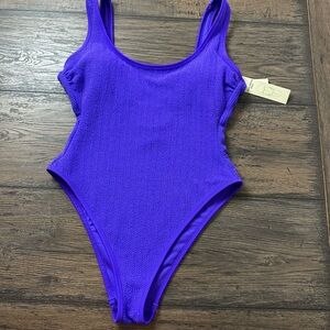 Vibrant Purple One-Piece Swimsuit